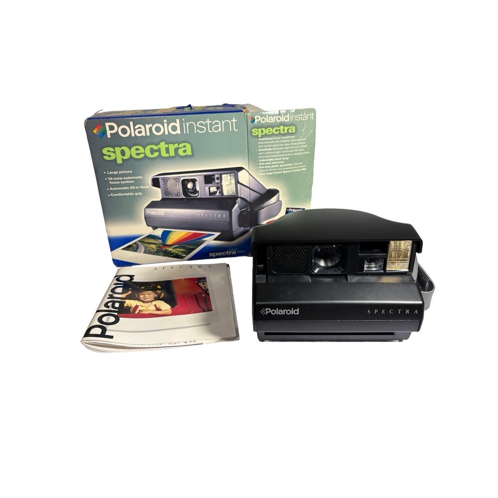 Vintage Original Polaroid Spectra Instant Image‎ Camera / Box / Manual